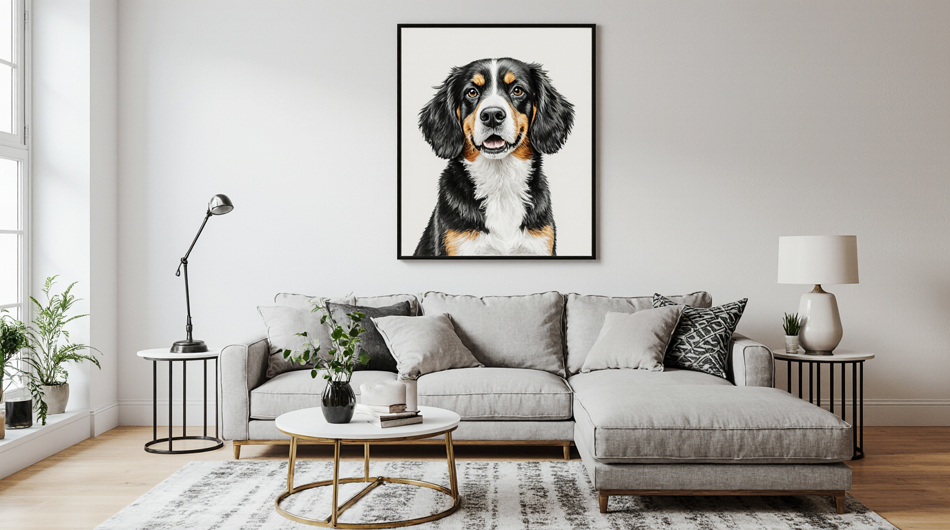 Custom Hand-Painted Pet Portrait from your photo