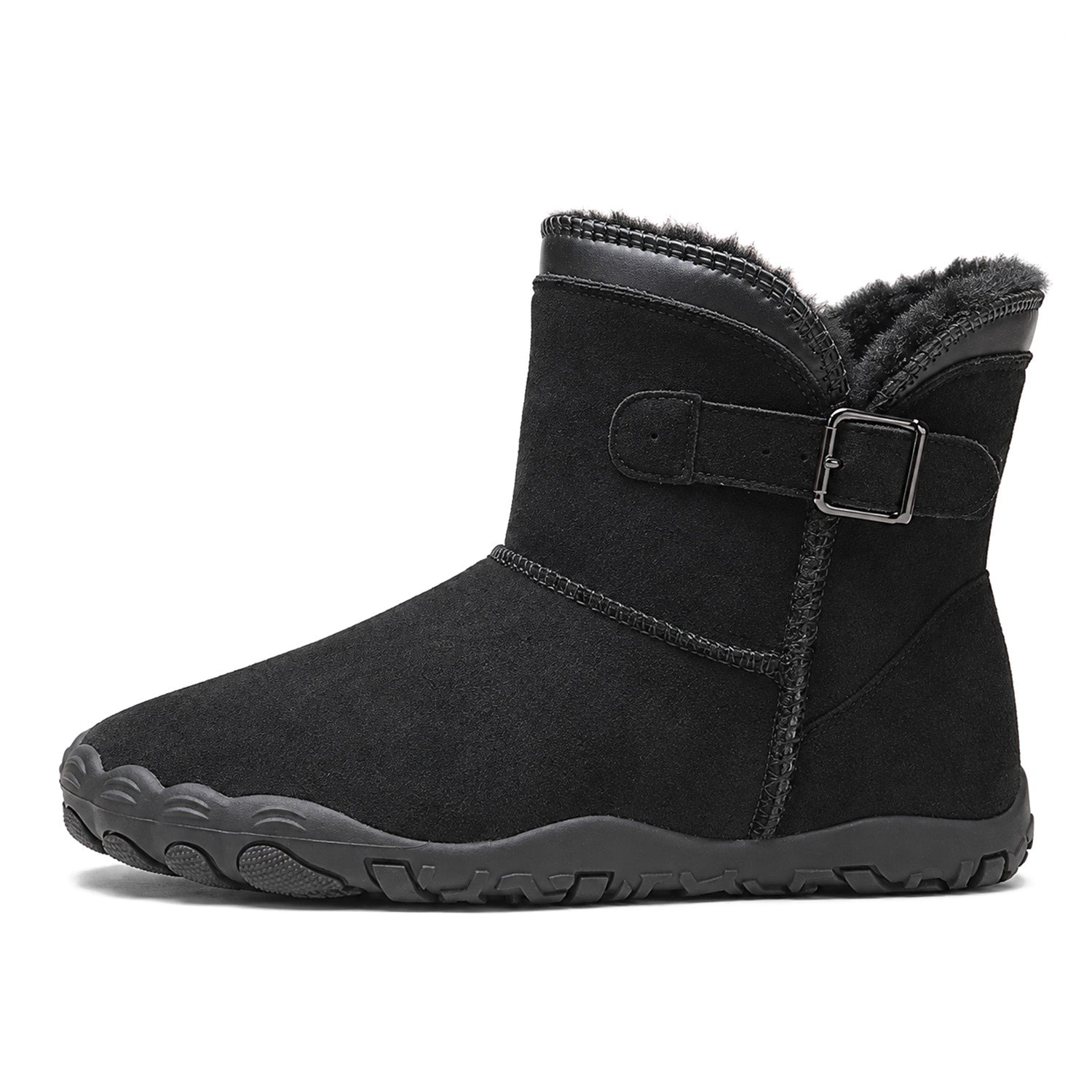 Unisex Barefoot Winter Boots, Warm Fleece Lined Minimalist Snow Boots