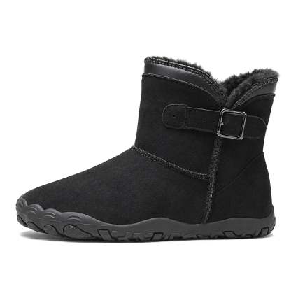Unisex Barefoot Winter Boots, Warm Fleece Lined Minimalist Snow Boots