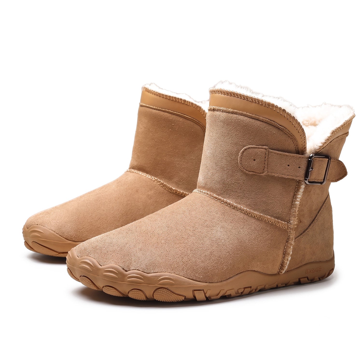 Unisex Barefoot Winter Boots, Warm Fleece Lined Minimalist Snow Boots