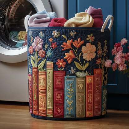 Cozy Book Quilted Laundry Basket GFTOMA3708