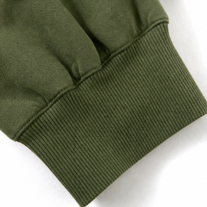 Raw-Edge Split-Cuff Oversized Pullover