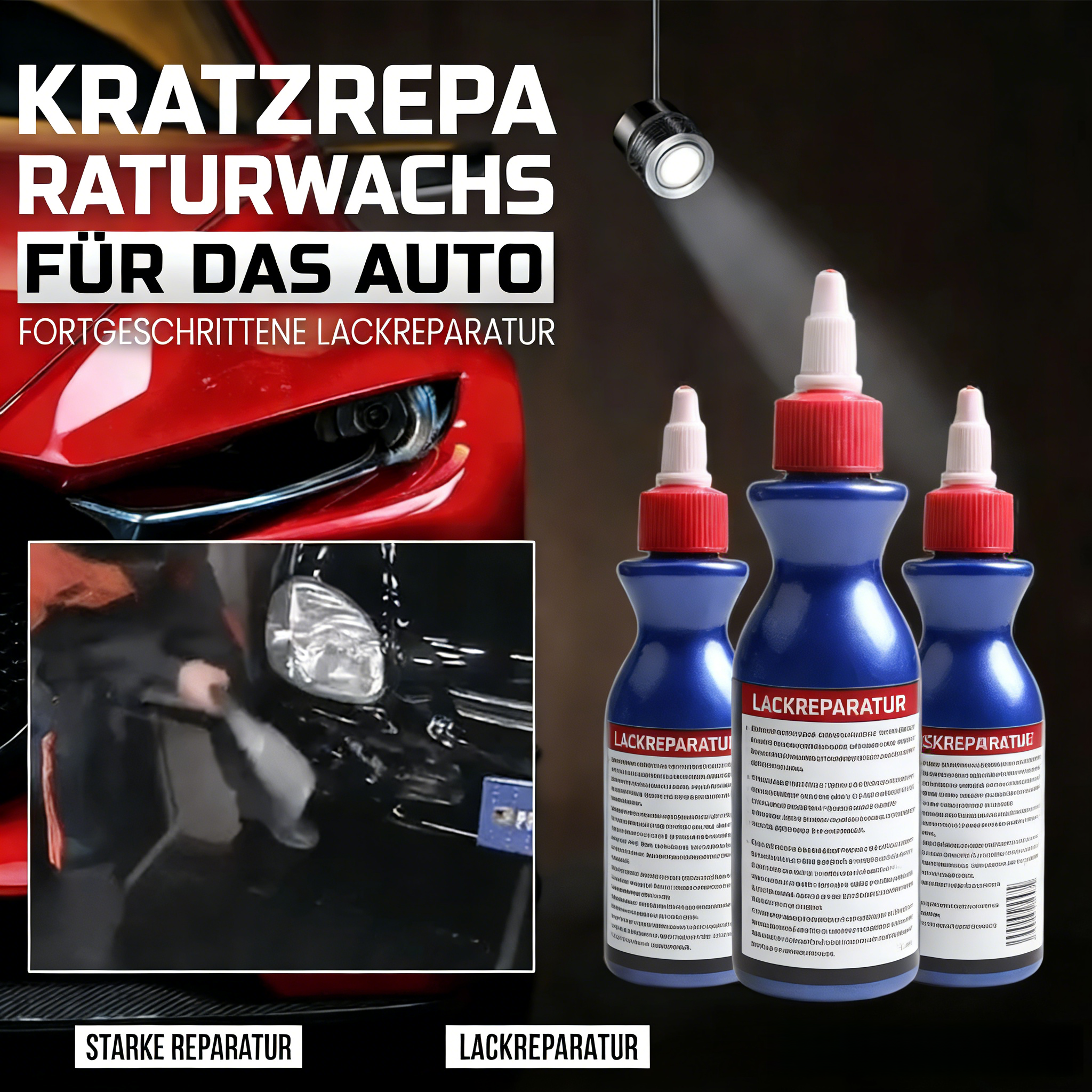 Auto Lack Reparatur Wachs – Entfernt Kratzer, Wirbel & Oxidation