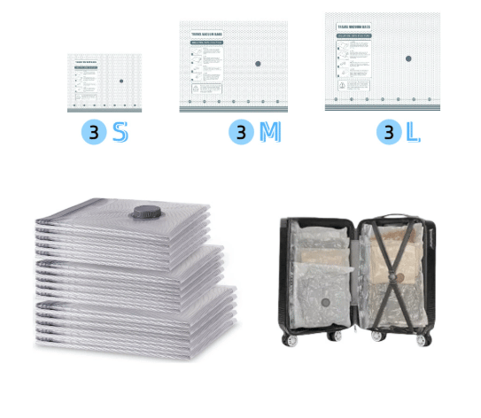 🔥Reise-Vakuum-Kompressionsbeutel-Set (mit Kompressor)