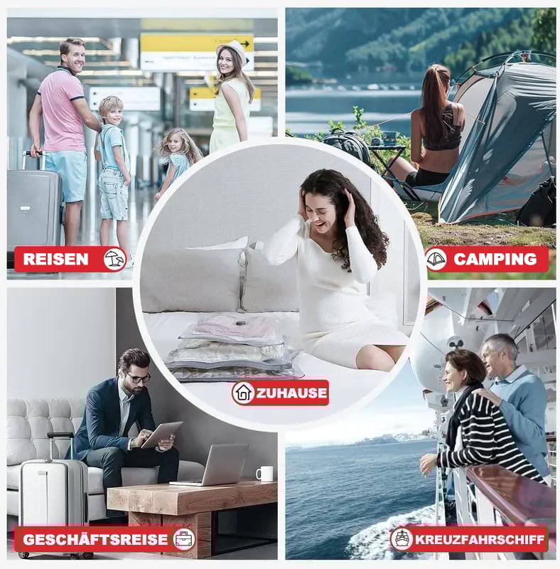 🔥Reise-Vakuum-Kompressionsbeutel-Set (mit Kompressor)