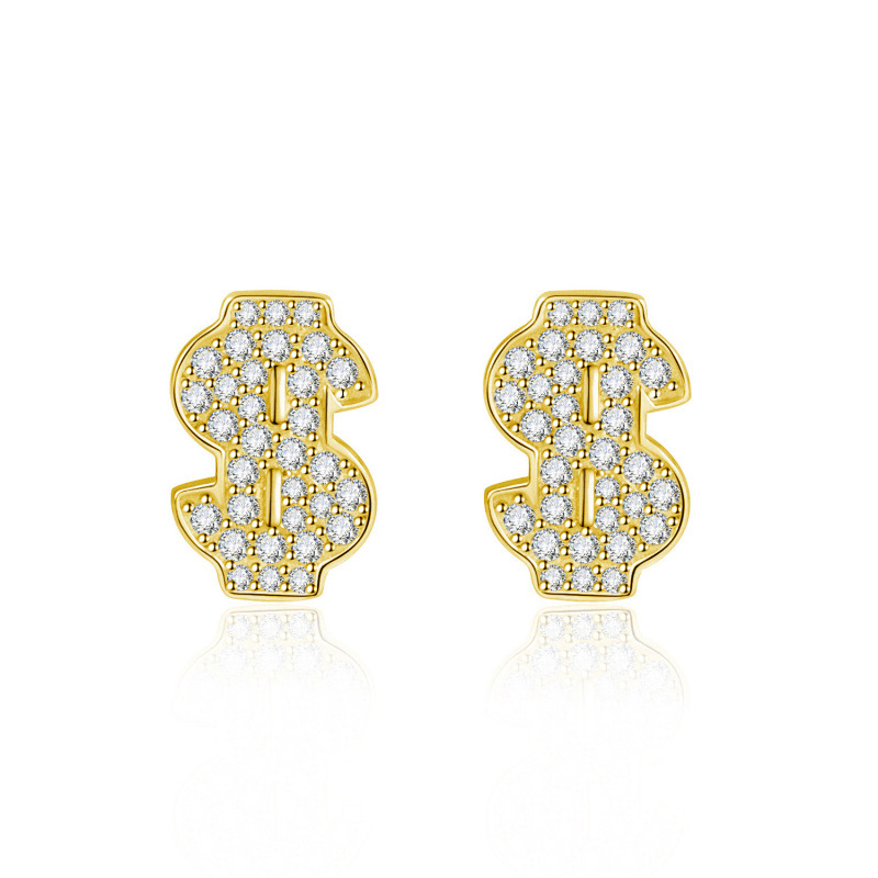 The Money Icon| S925 Silver Moissanite Studs