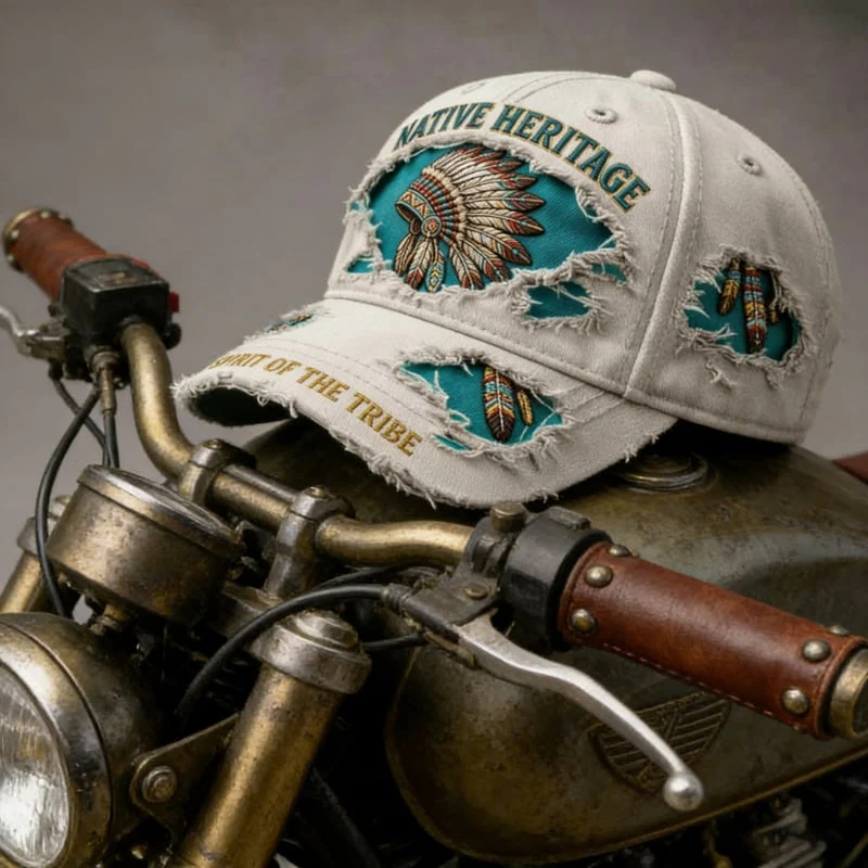 Native American Heritage Spirit Of The Tribe Distressed Cap