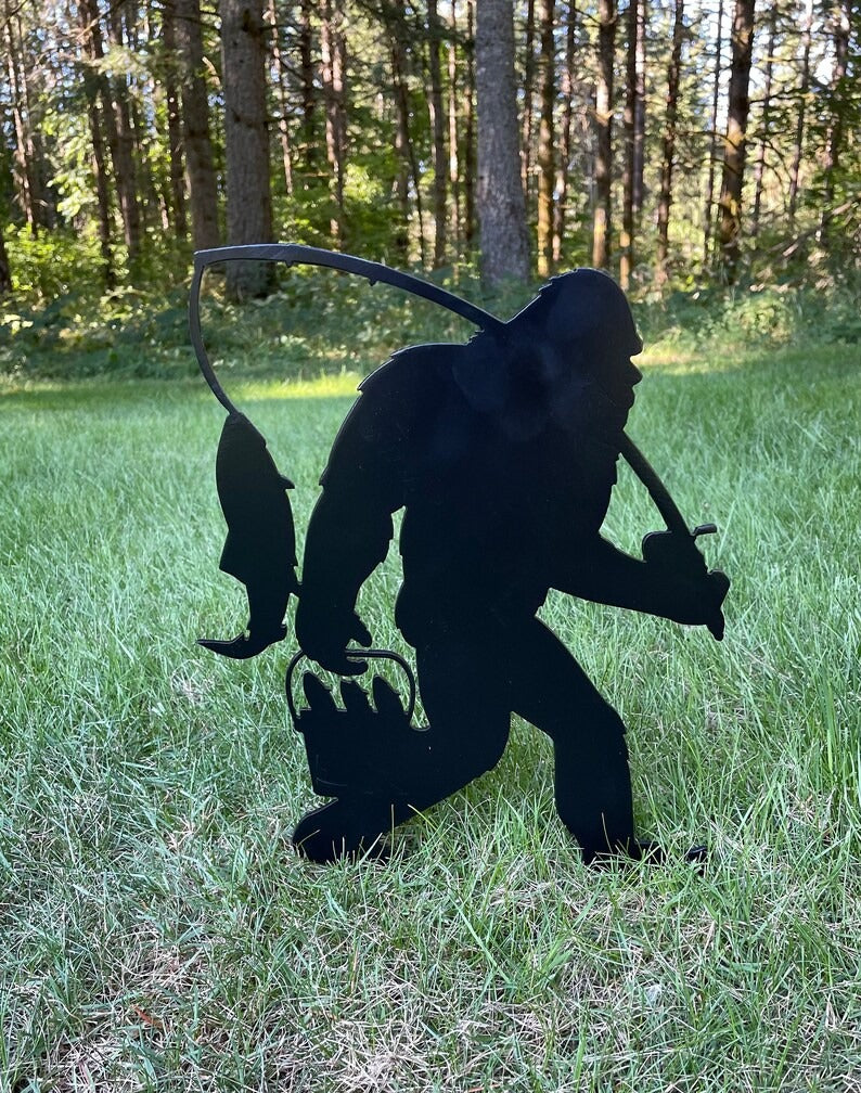 Funny Bulldog Metal Garden Decor