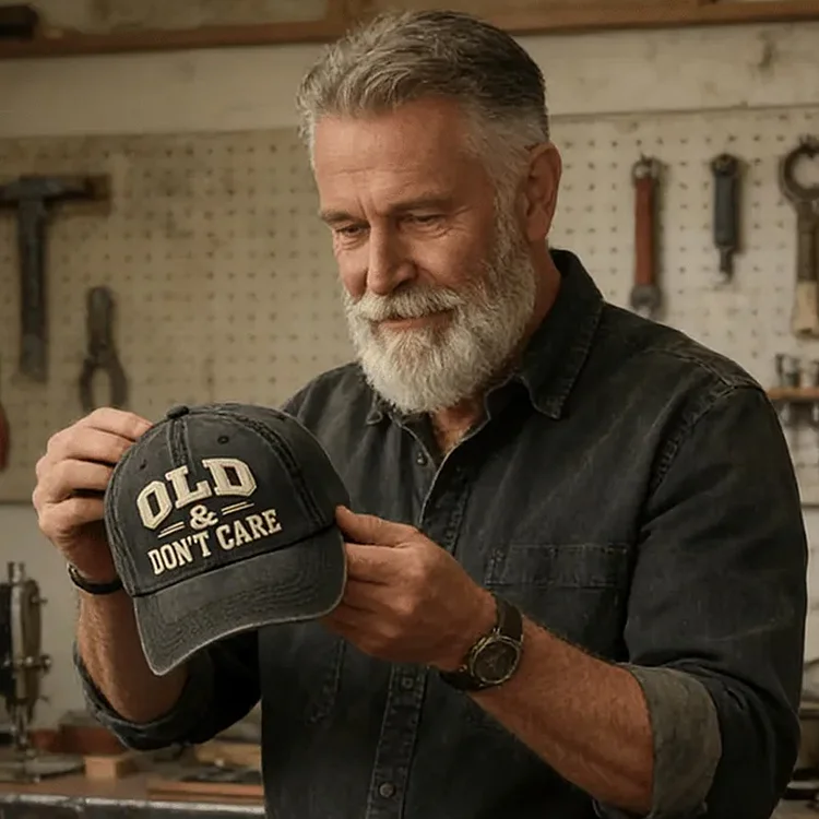 Old & Don't Care Embroidery Cap