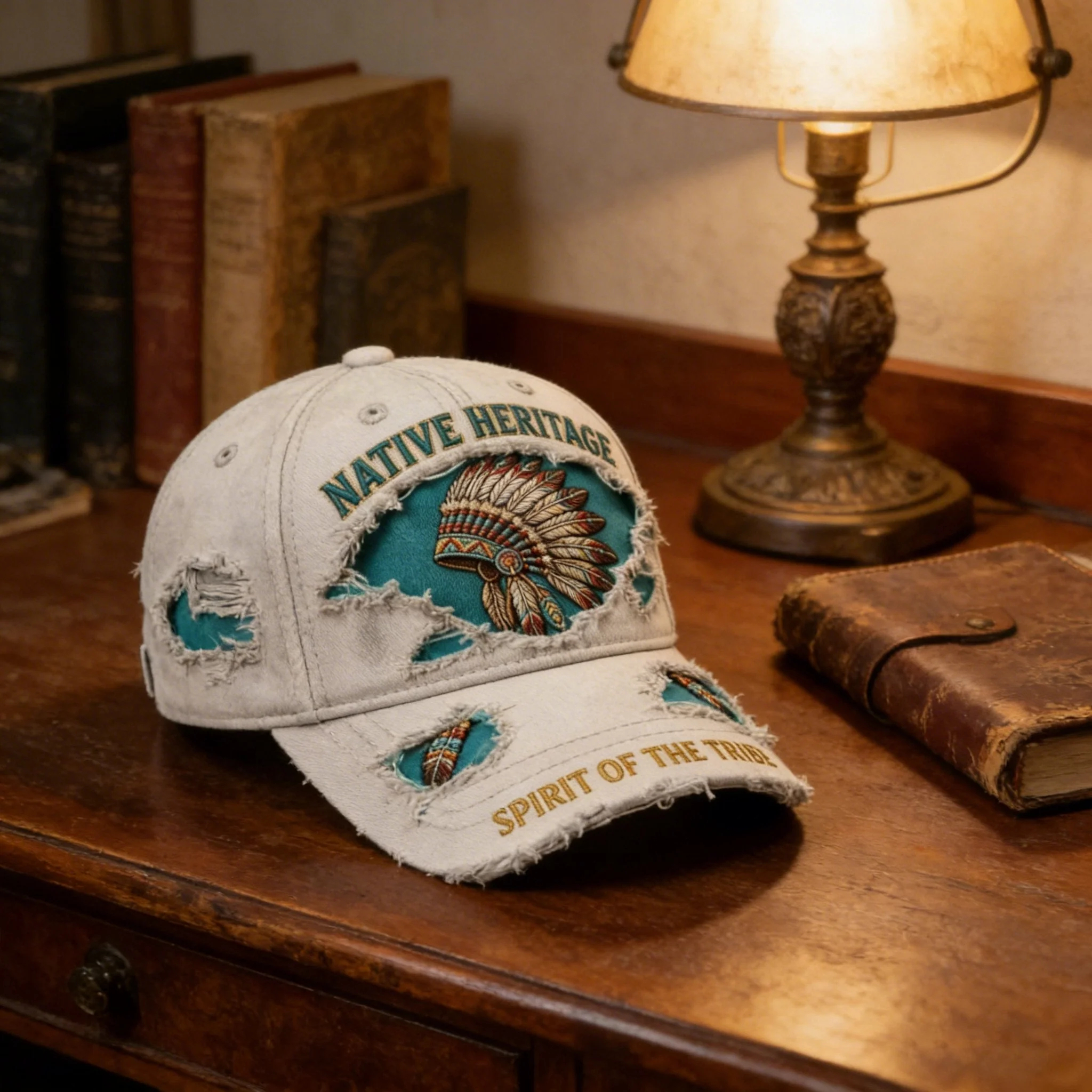 Native American Heritage Spirit Of The Tribe Distressed Cap