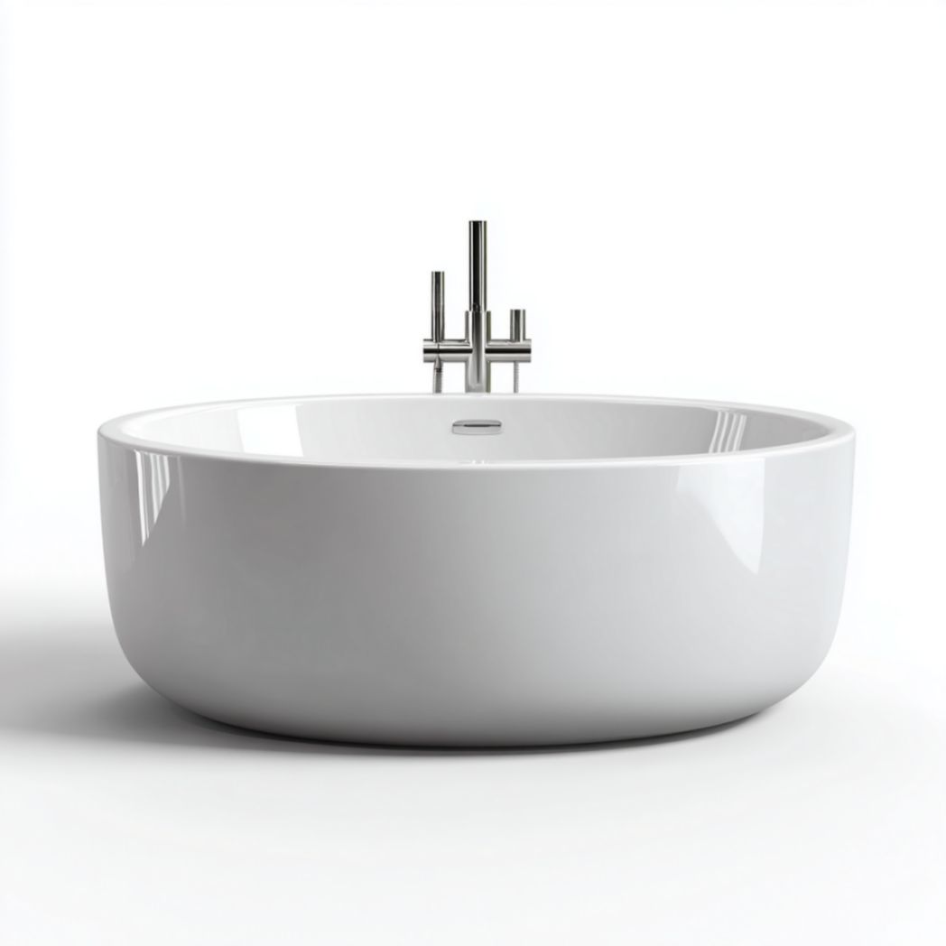 Baignoire indépendante, design blanc-Furnituretherapysv