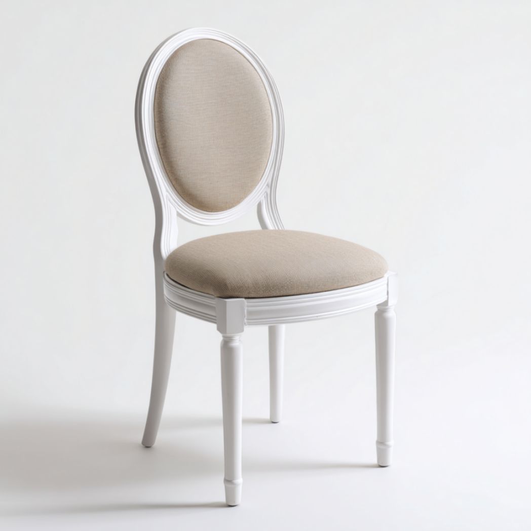 Chaise en bois avec coussin en tissu-Thefurniturepaintfr