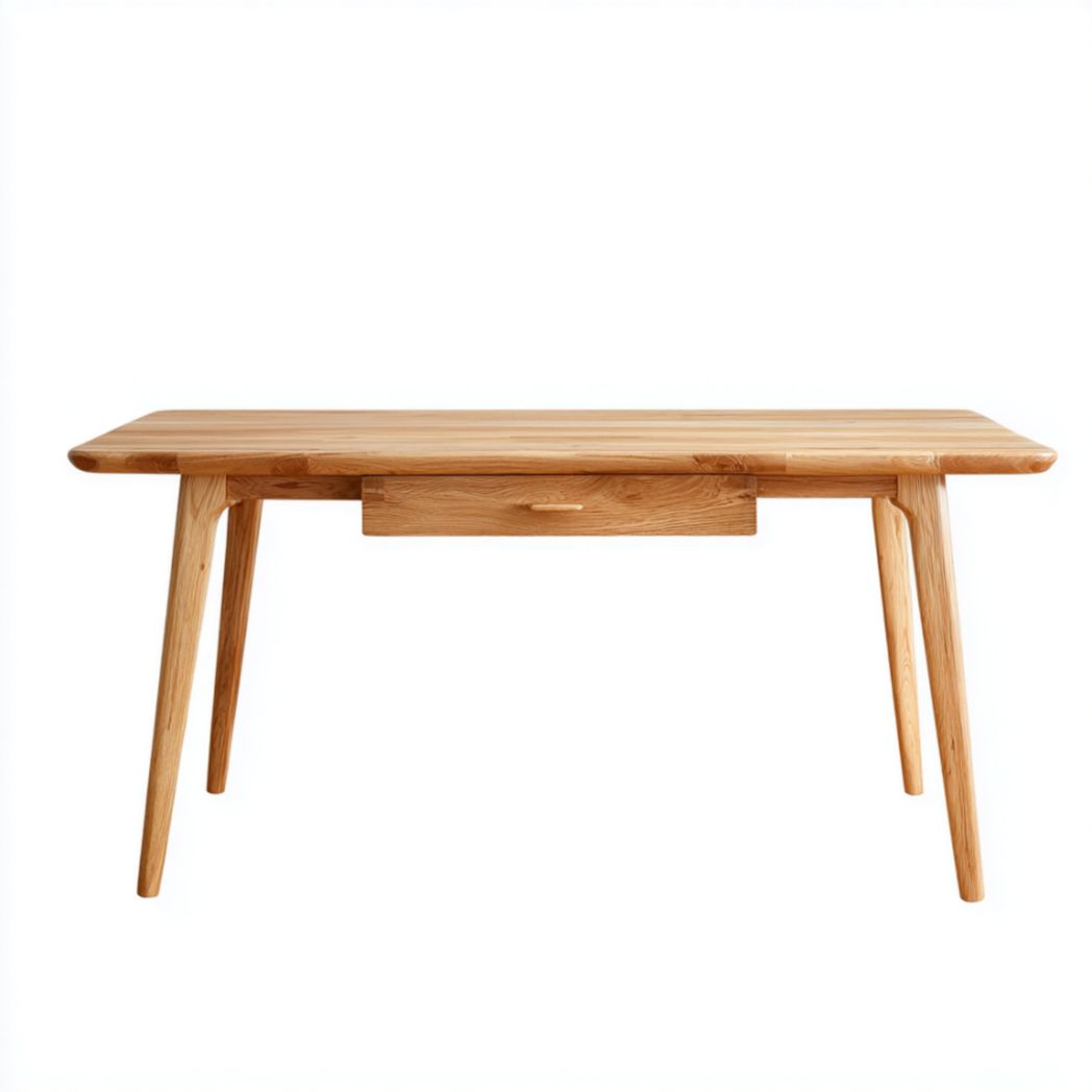 Bureau en bois massif avec tiroirs-Thefurniturepaintfr