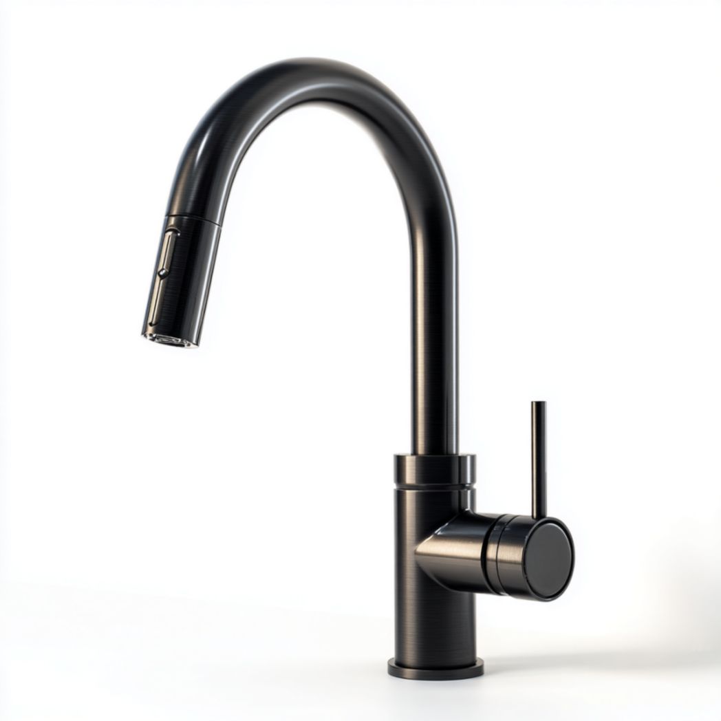 Robinet en métal noir-Thefurniturepaintfr