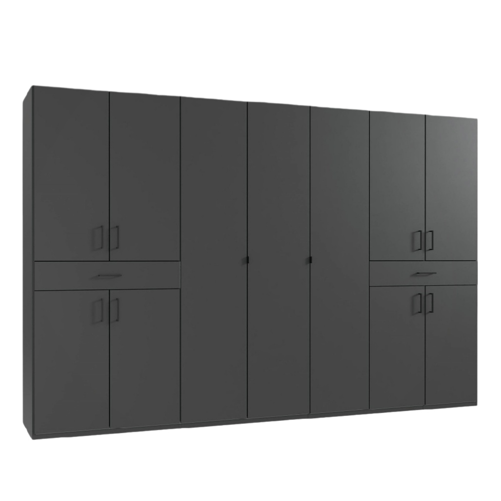 Mobilier de rangement mural en panneaux de particules - 300 x 60 x 210-norainterieur