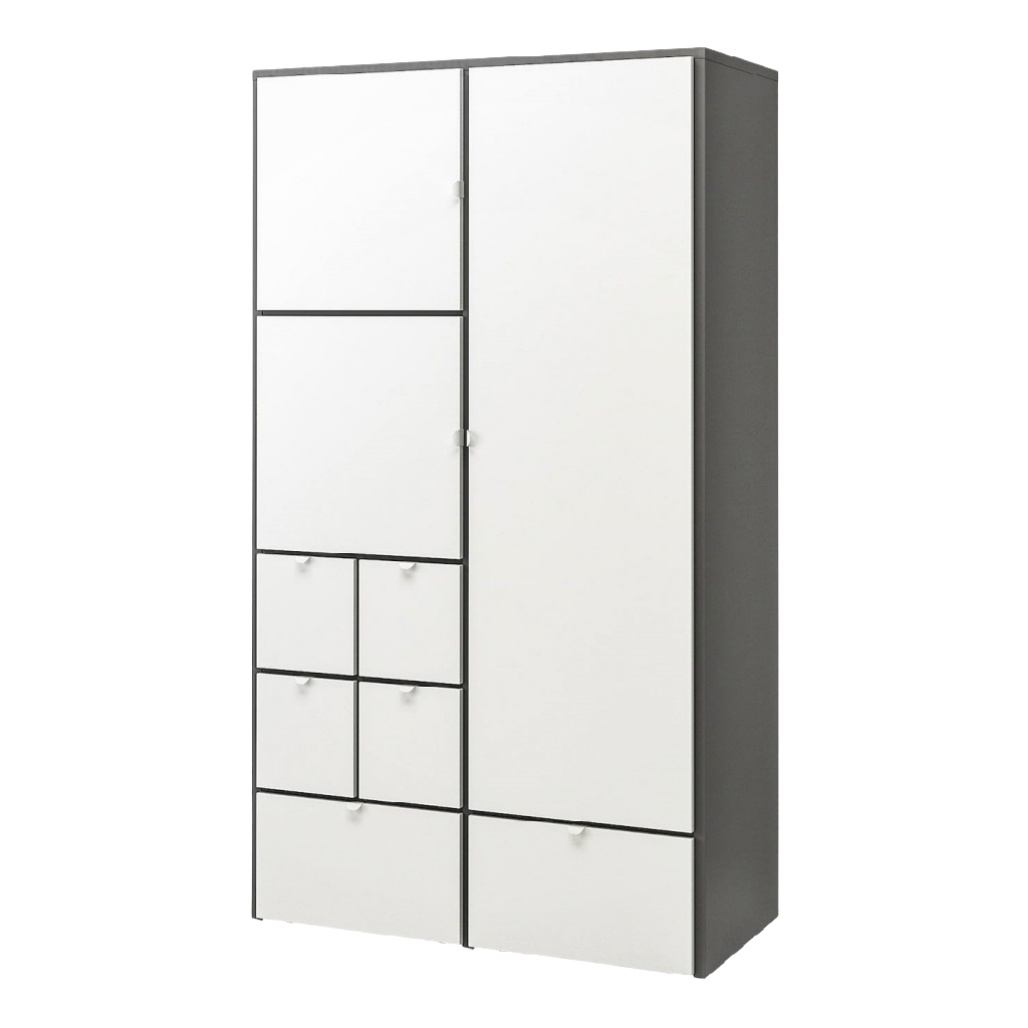 Armoire de rangement pour espace de vie en panneaux de particules - 60 x 30 x 180-norainterieur