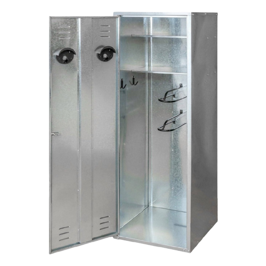 Armoire de rangement en acier galvanisé pour vestiaires - 180 x 90 x 50-solisspace