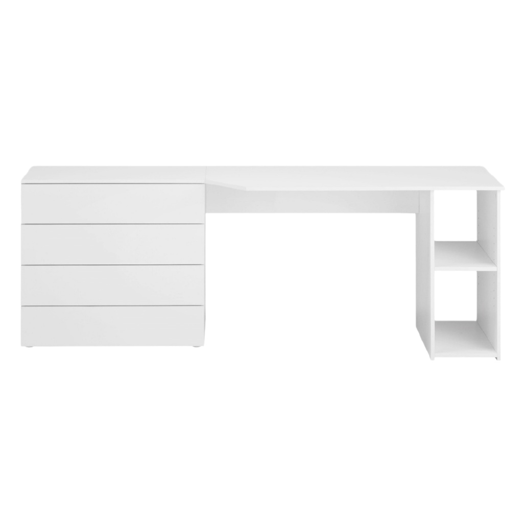 Bureau de travail en bois avec rangements intégrés - 150 x 60 x 75-solisspace