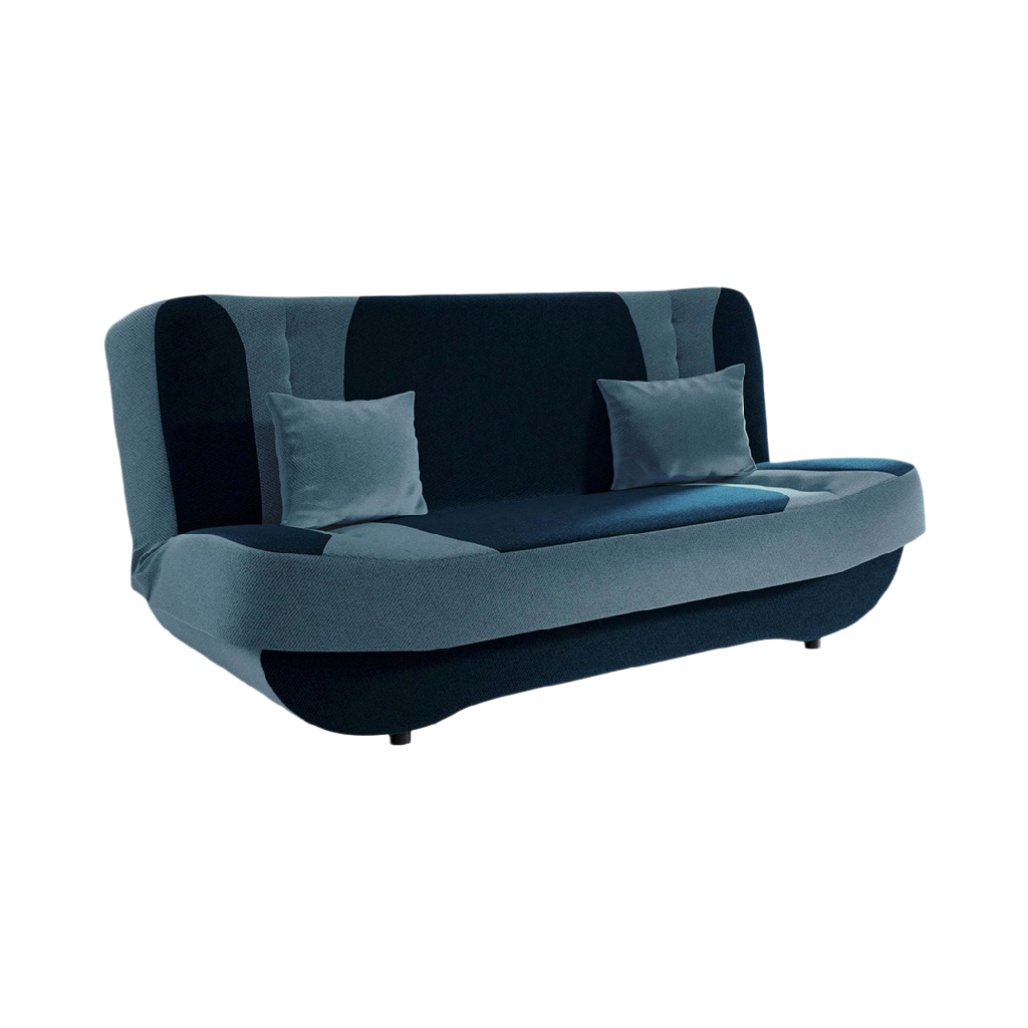 Canapé convertible pour salon en tissu - 180 x 85 x 75-solisspace