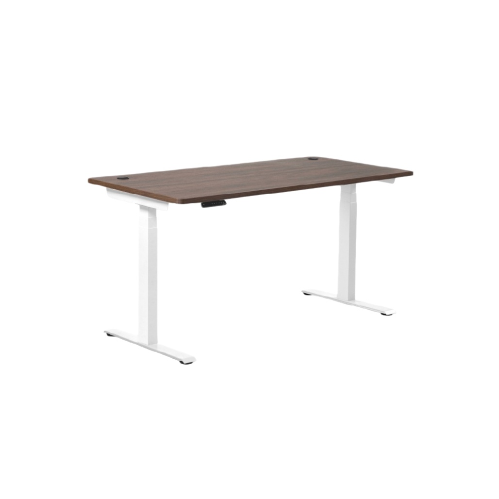 Bureau réglable en hauteur pour espace de travail en bois et métal - 150 x 75 x 75-solisspace