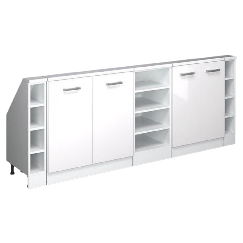 Meuble de télévision en bois aggloméré pour salon - 180 x 40 x 85-vasegrid