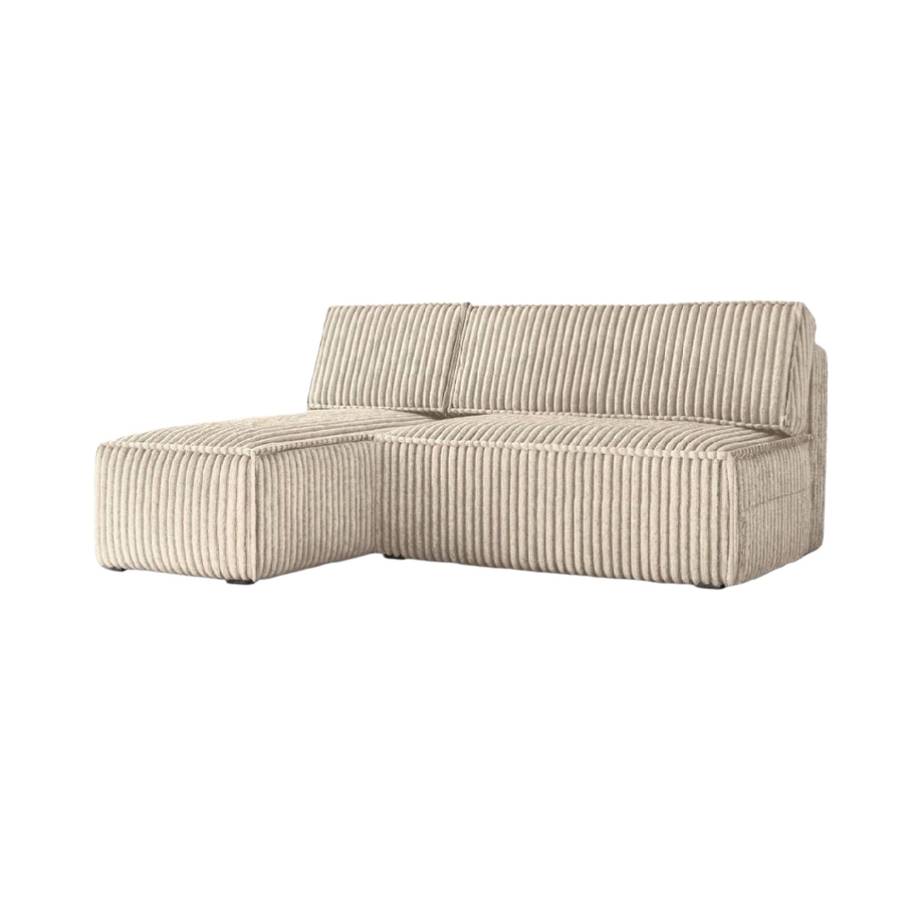 Canapé d'angle en tissu pour salon - 200 x 90 x 75-vasegrid