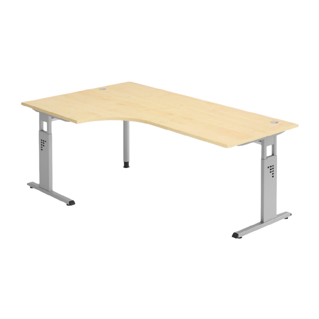 Bureau d'angle pour bureau en mélaminé - 160 x 80 x 75-vaseflow