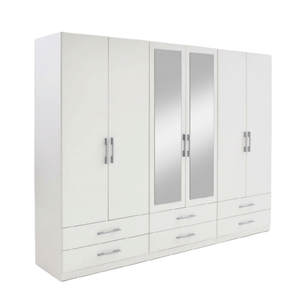 Armoire de rangement pour chambre en panneaux de particules - 200 x 50 x 210-vaseflow
