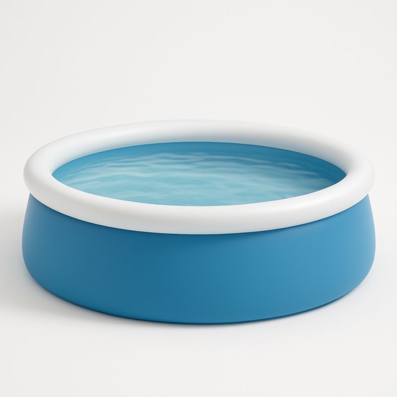 Piscine gonflable ronde en PVC bleu 305 cm