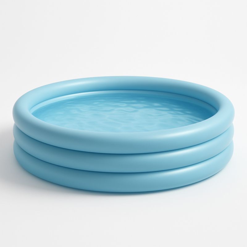 Piscine gonflable ronde 152x38 cm bleu PVC