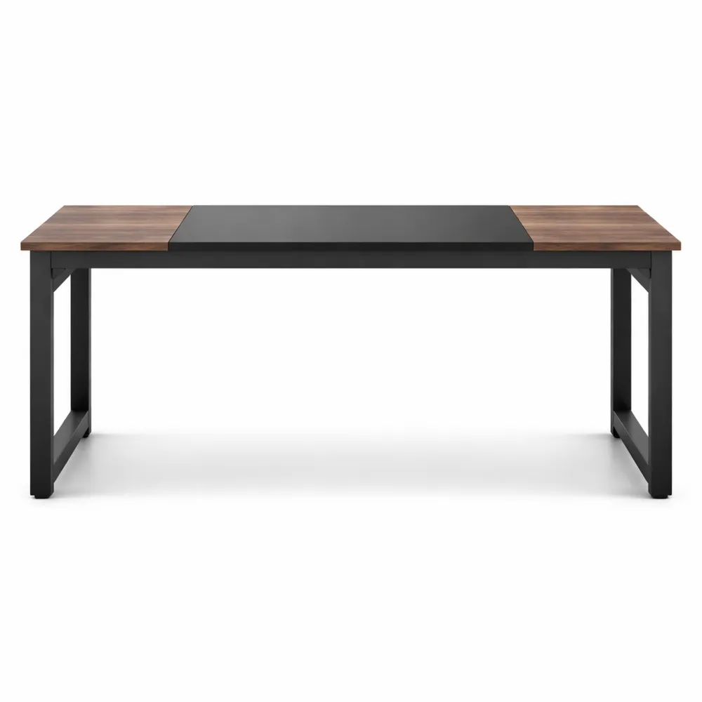 Table de Travail Multifonctionnelle en Bois Rustique, Idéale pour Télétravail ou Bureau