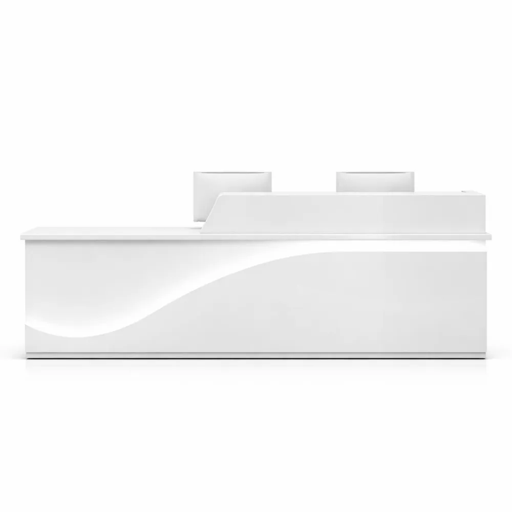 Comptoir de Réception Moderne avec Tiroir, Bureau Informatique pour Magasin