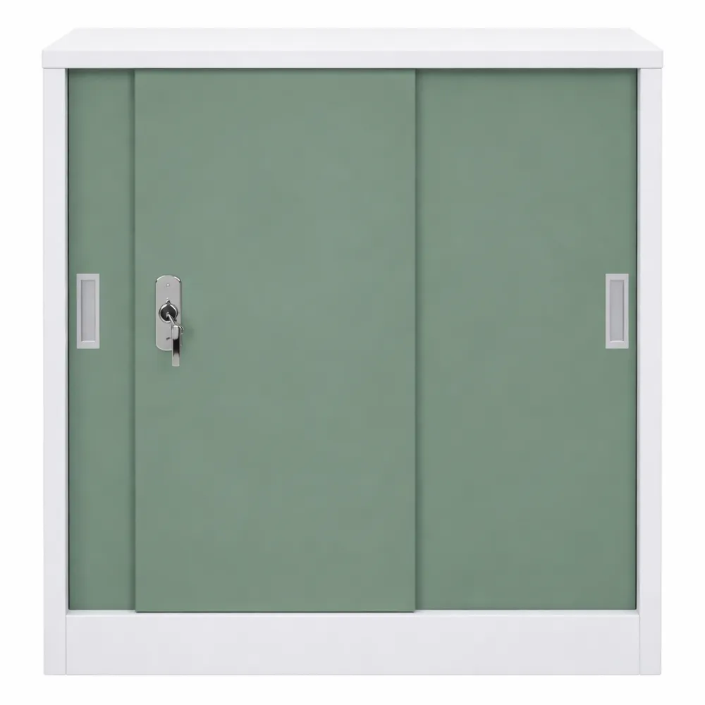 Armoire à dossiers en métal verte 90x90x45cm