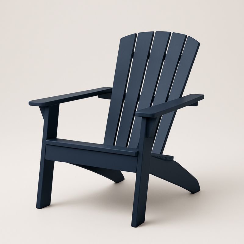 Chaise Adirondack en Polyéthylène Bleu Foncé
