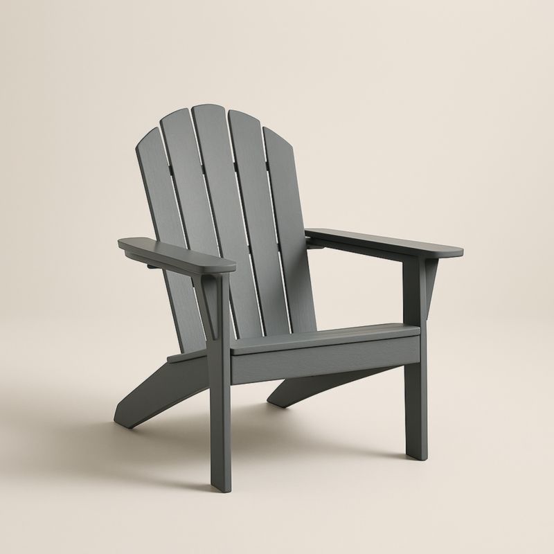 Chaise Adirondack en Résine Composite Gris