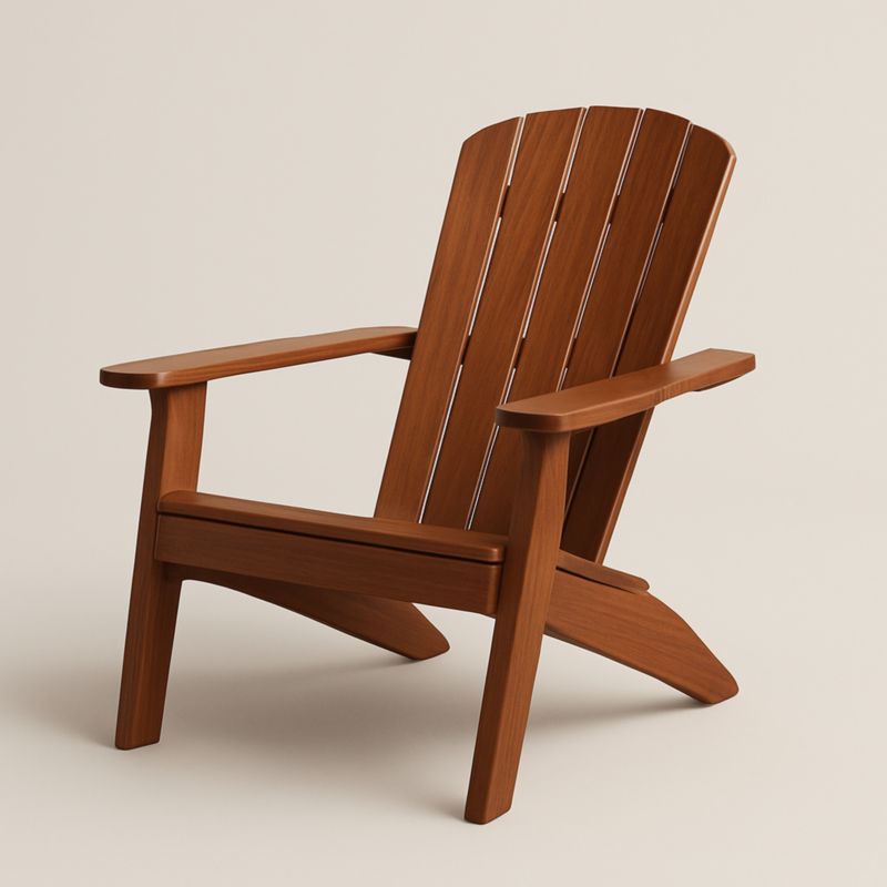 Chaise Adirondack en Bois Marron