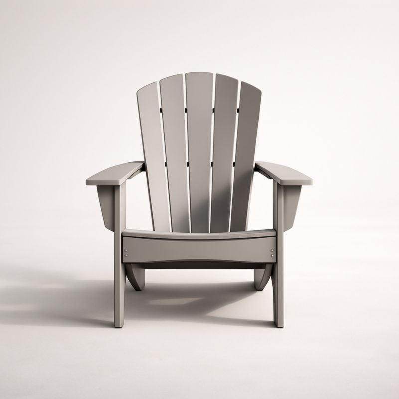 Chaise Adirondack Extérieur Polyéthylène Gris