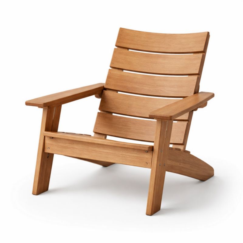 Chaise Adirondack en bois d'eucalyptus