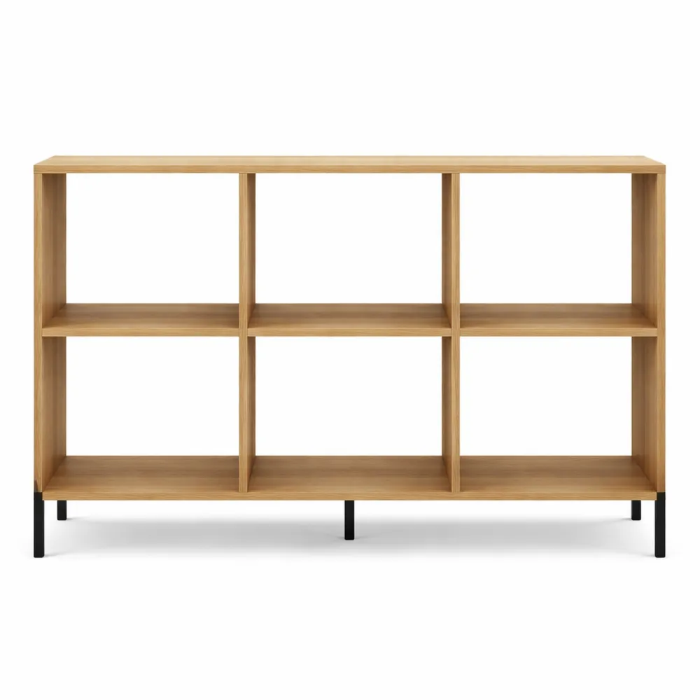 Meuble de Rangement en Bois avec Cubes et Étagères Ajustables pour Enfants-Furnihouseco