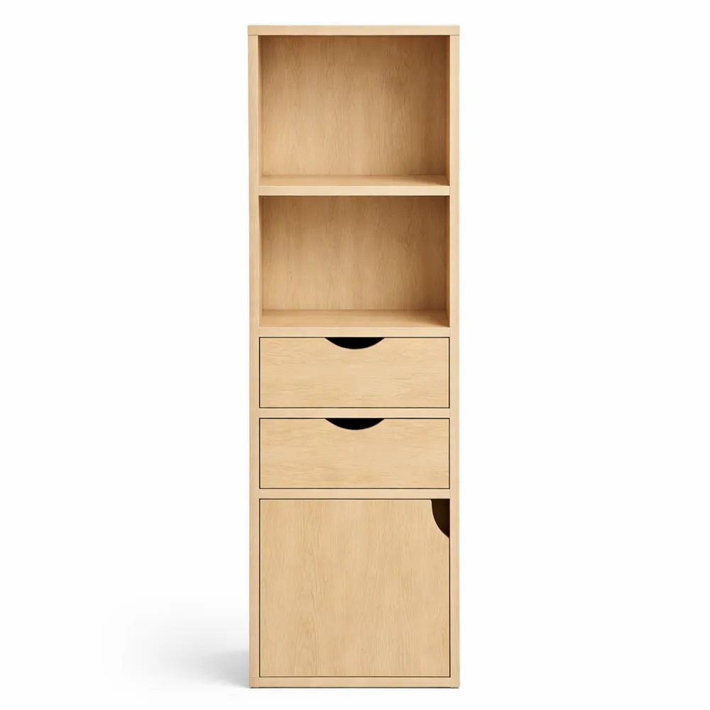 Étagère colonne verticale avec compartiments et tiroirs-Furnihouseco