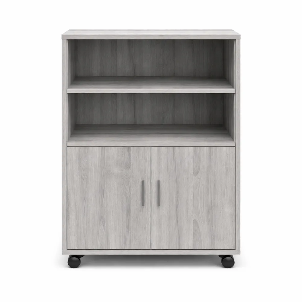 Caisson de Bureau Mobile, Armoire de Rangement à Roulettes, Bois d'Ingénierie Gris 60x48x81 cm-Woodlivingco