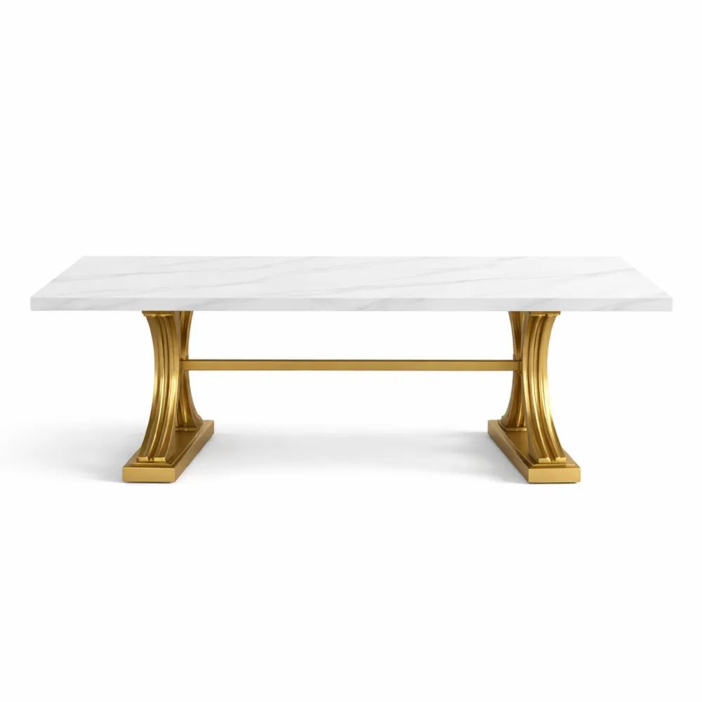 Table rectangulaire contemporaine 160 cm, idéale pour 4 à 6 personnes-Woodlivingco
