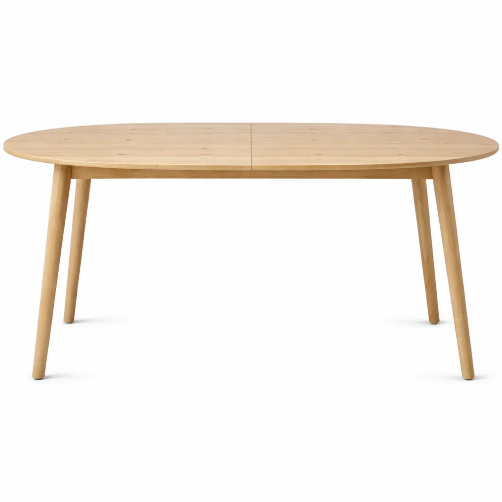 Table à rallonges en chêne 120-160 cm-Woodlivingco