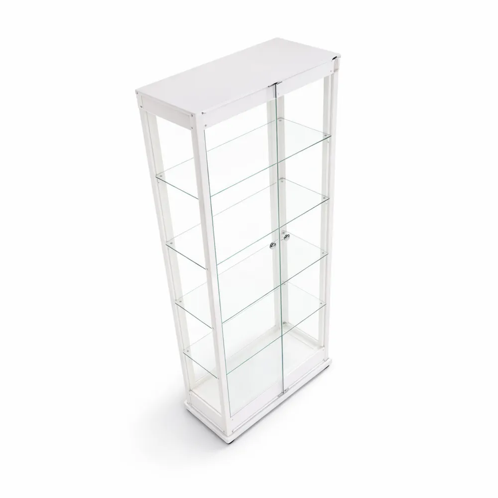 Armoire de Collection en Verre avec Éclairage LED et Serrure-Furnivillaco