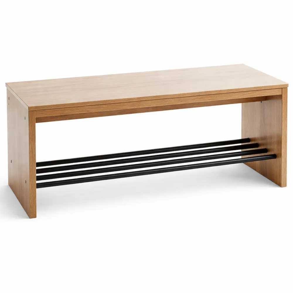 Banc en chêne noir moderne, dimensions 80 x 40 x 30 cm