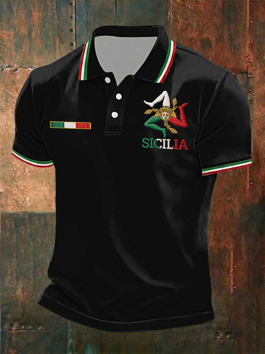 Camicia Sicilia Trinacria da uomo