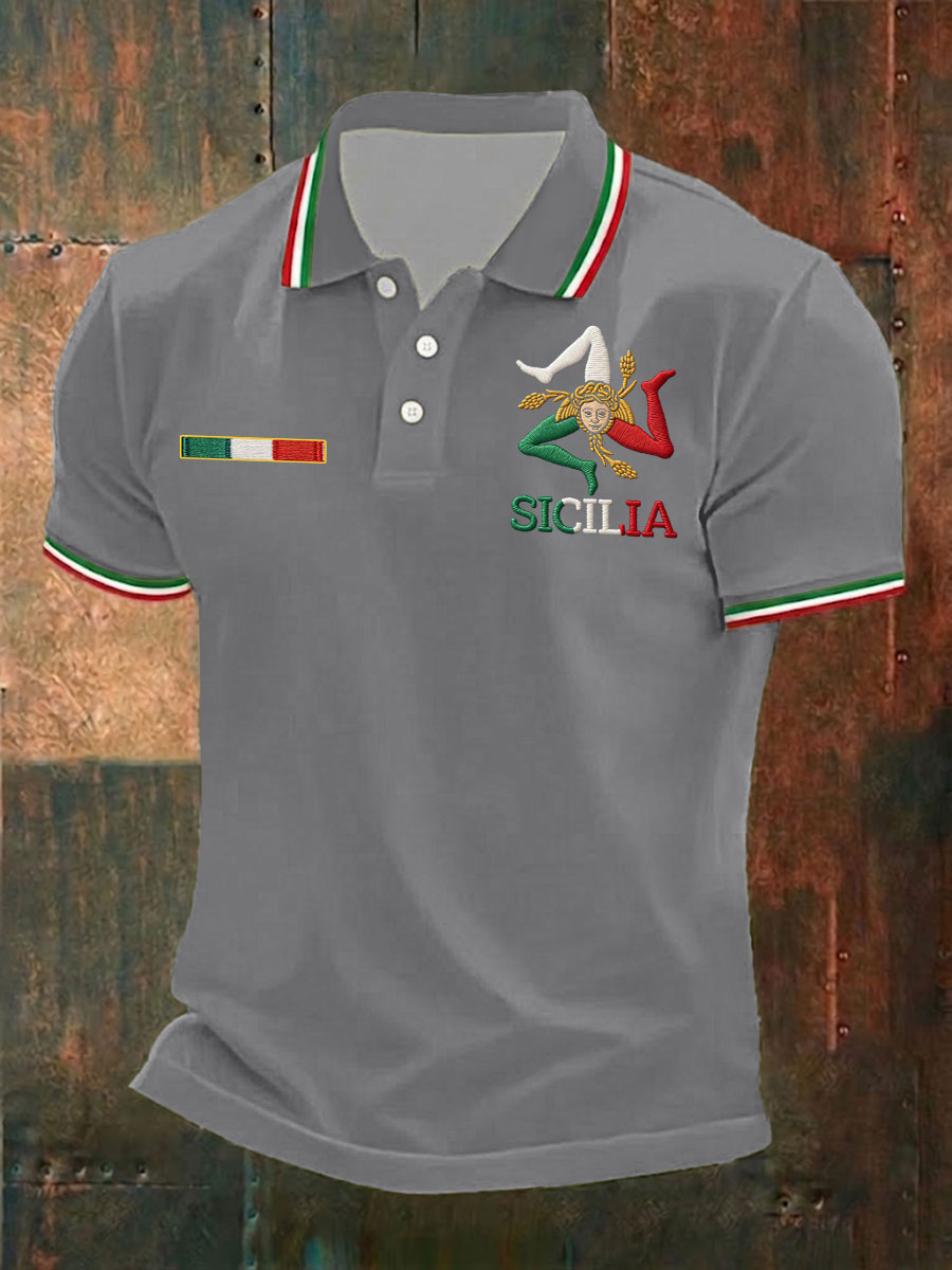 Camicia Sicilia Trinacria da uomo