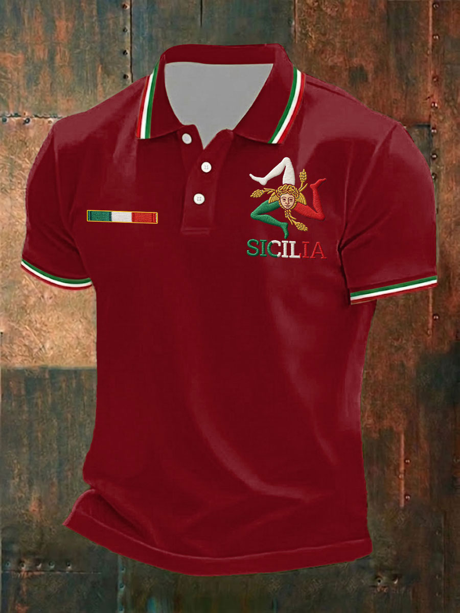 Camicia Sicilia Trinacria da uomo