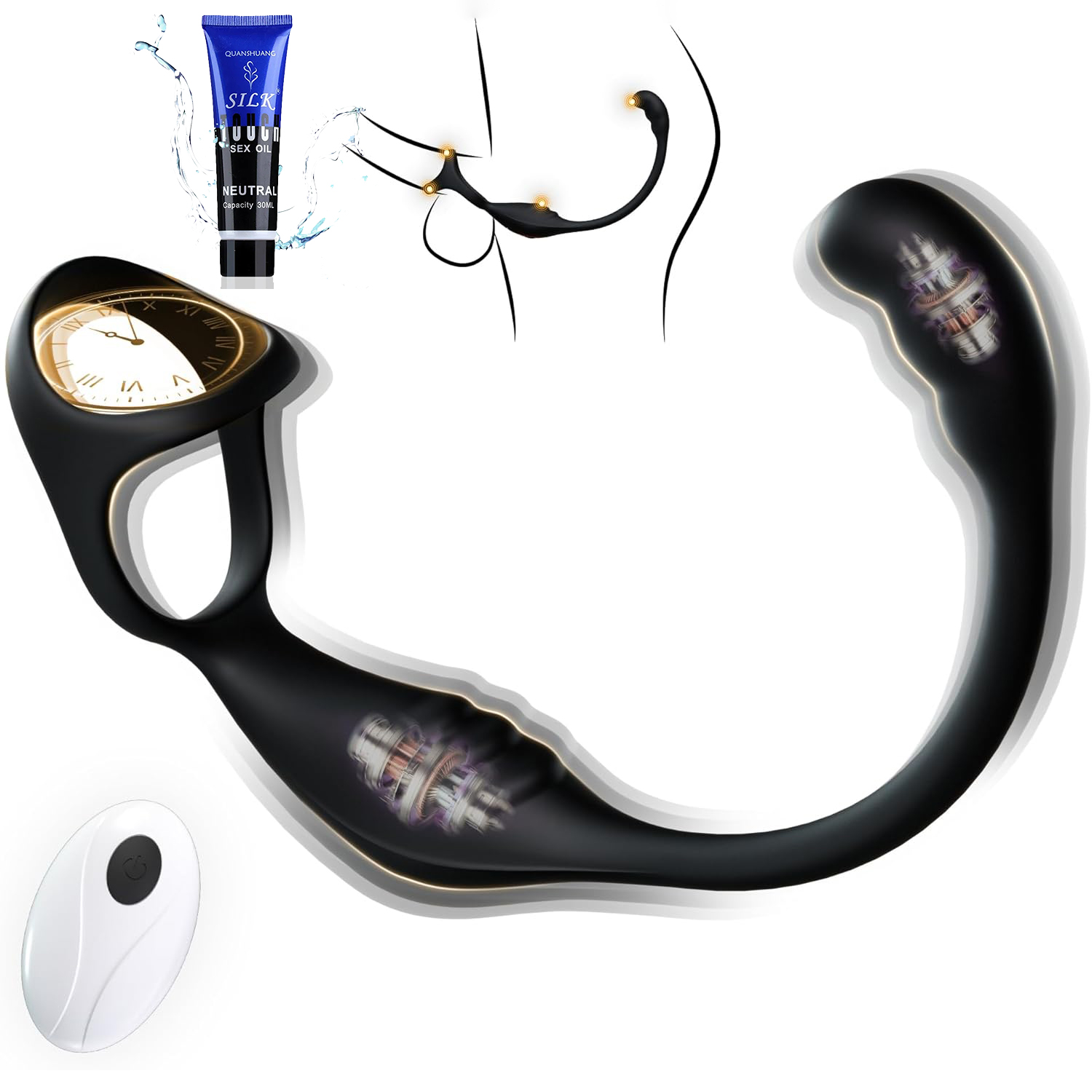 💥Special launch of supreme series in 2025-👑4 in 1 Vibrating Cock Ring & Anal Vibrator