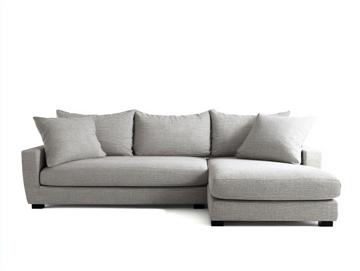 Canapé d’angle 270x175x85 cm Gris Style moderne-Sofamybay